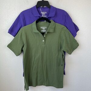 NWT PBX Basics Short Sleeve Polo Shirts Size M